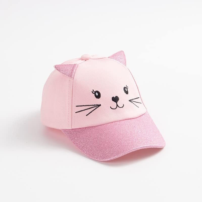 Dot Kids Cat Ear Baseball Cap Girls Cute Kitty Adjustable Snapback Trucker Hat for Summer Sport Travel Hiking 2-15Y - Image 3